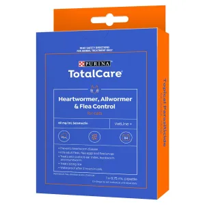 Purina Total Care Heartwormer, Allwormer & Flea Control for Cats 2.6 - 7.5kg