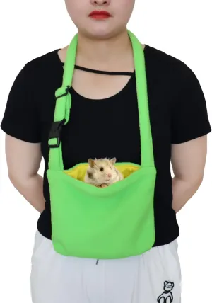 Rat Bonding Pouch Carrier Bag Sling with Adjustable Strap for Gliders Ferret Rat Hedgehog Hamster Small Pets