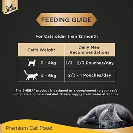 Sheba Fish with Dry Bonito Flake and Tuna Pumpkin & Carrot In Gravy Rich Premium Adult Fine Cat Wet Food Combo
