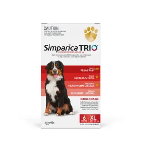 Simparica Trio - Chews for Dogs 40.1-60kg (6pk)