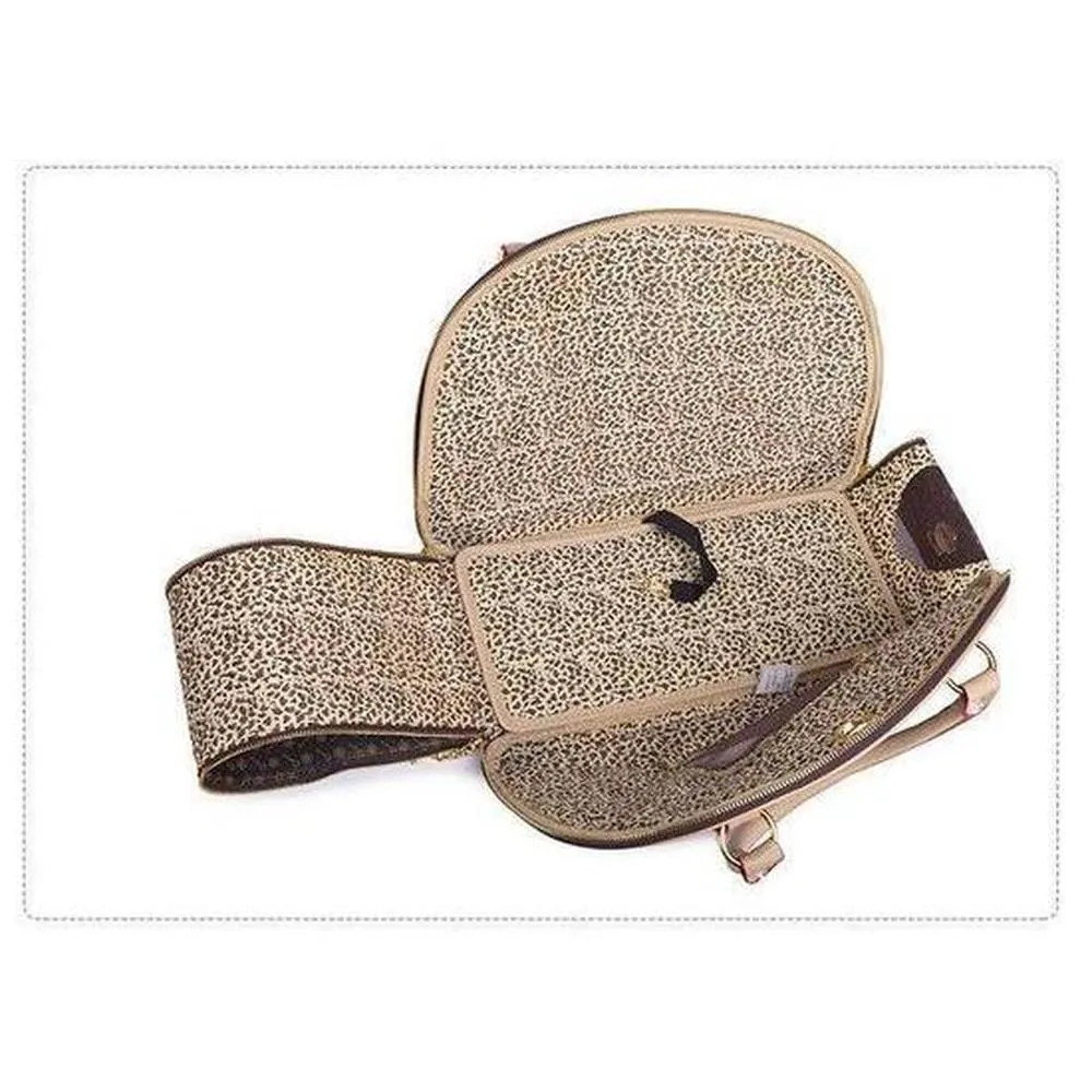 Stylish Checkered Tote Pet Carrier