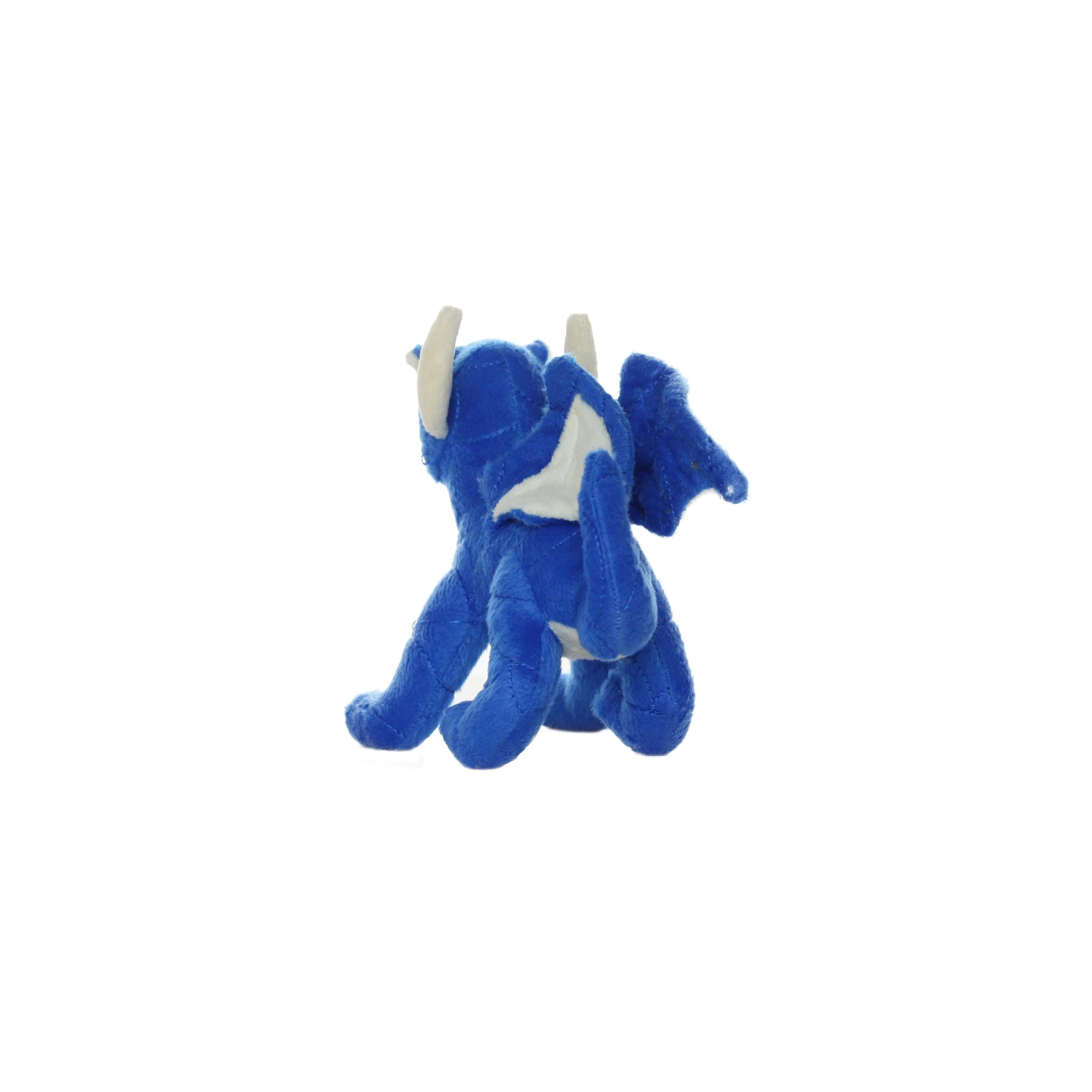 Tuffy Dog Toys - VIP Products - Mighty Jr Dragon - Blue, Plush, Squeaky Dog Toy