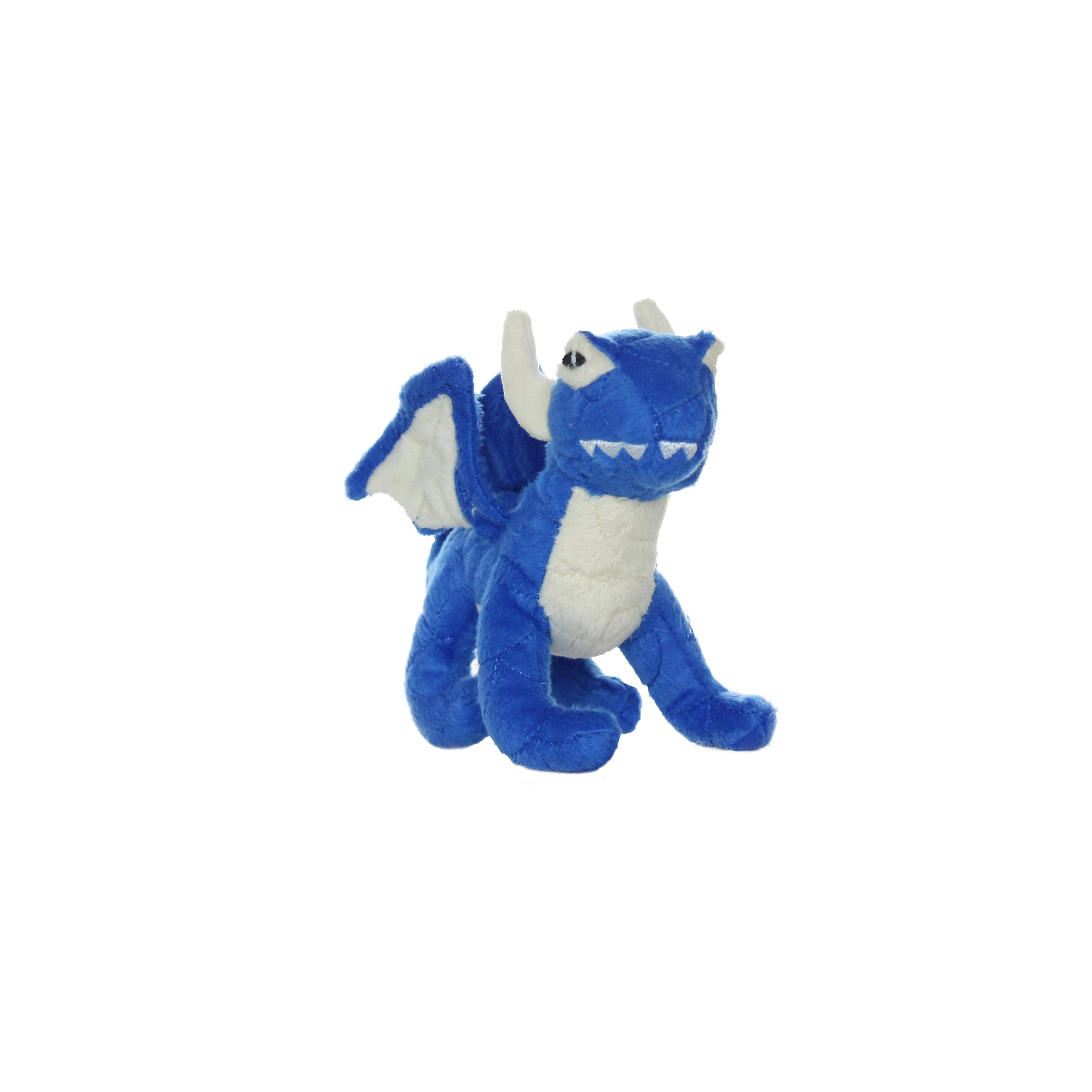 Tuffy Dog Toys - VIP Products - Mighty Jr Dragon - Blue, Plush, Squeaky Dog Toy