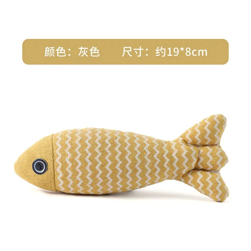 Vibrant Fish Crinkle Catnip Toys