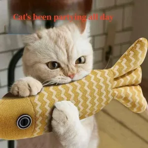 Vibrant Fish Crinkle Catnip Toys