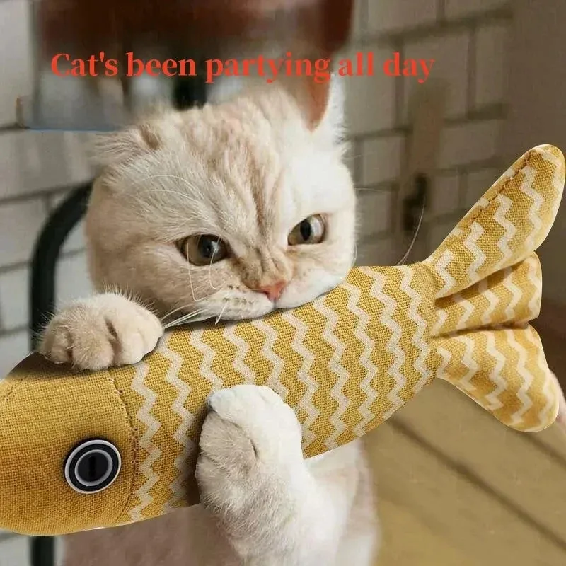 Vibrant Fish Crinkle Catnip Toys