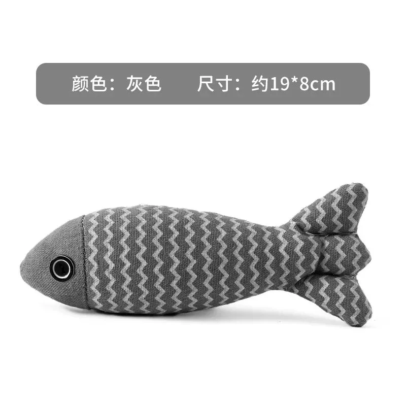Vibrant Fish Crinkle Catnip Toys