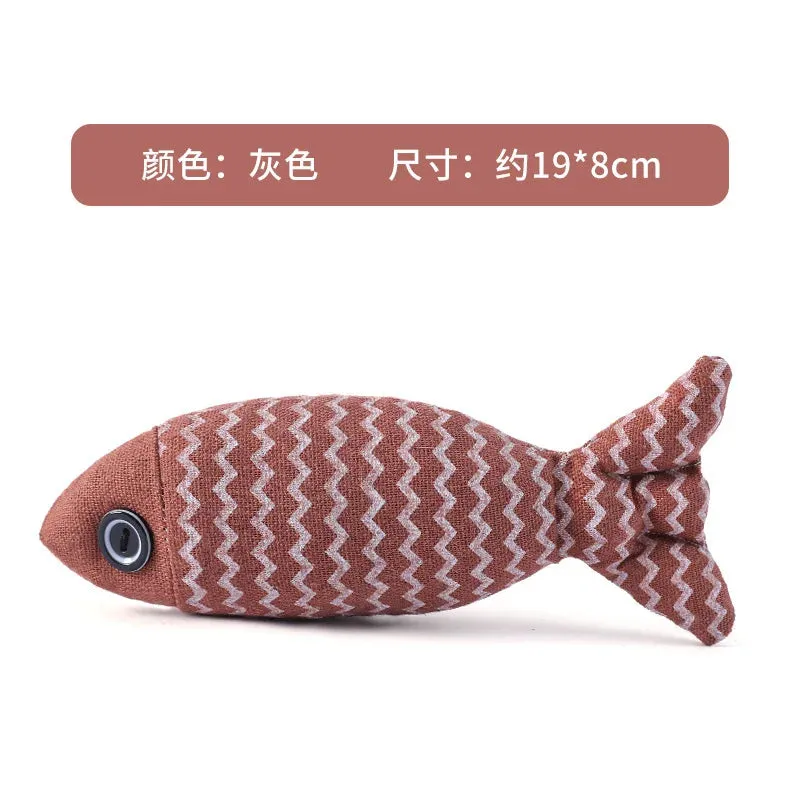 Vibrant Fish Crinkle Catnip Toys