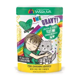 Weruva BFF OMG Text Me! Chicken & Turkey in Gravy Pouch 2.8oz