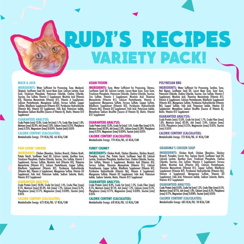 Weruva Rudi's Recipes Classic Canned Variety Pack