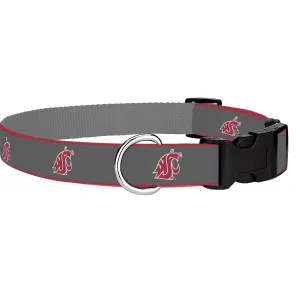 WSU Grey Cougar Dog Collar