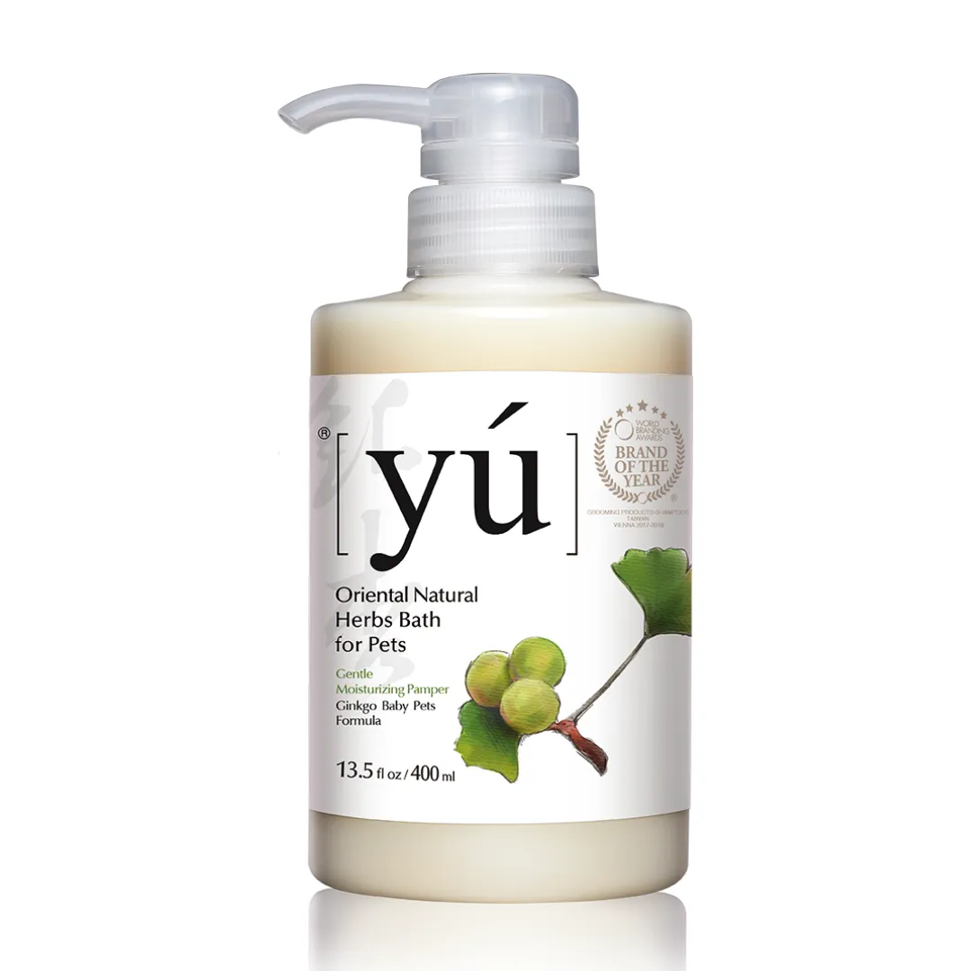 YU Oriental Natural Herbs Bath Shampoo for Cats & Dogs -  Baby Pets formula (400ml)