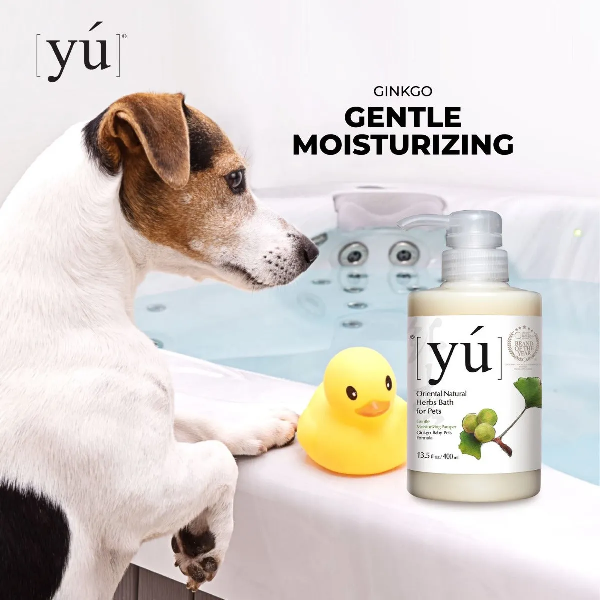 YU Oriental Natural Herbs Bath Shampoo for Cats & Dogs -  Baby Pets formula (400ml)